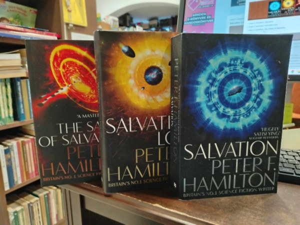 Peter F Hamilton - The Salvation Sequence sorozat. 1. Peter F. Hamilton: Salvation+2. Peter F. Hamilton: Salvation Lost+3. Peter F. Hamilton: The Saints of Salvation