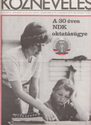 T�th L�szl�  (f�szerk.) - K�znevel�s XXXV. �vfolyam 32. sz�m (1979. okt�ber 5.)