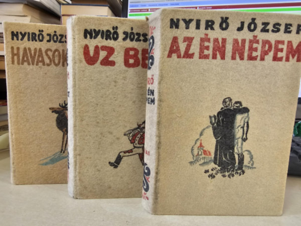Nyírő József - 3 db Nyirő József regény: Uz Bence, Az én népem, Havasok könyve (halina kötés)