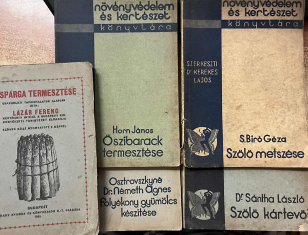 Dr. Lázár Ferenc Kerekes Lajos - 5 db  kertészeti/ termesztési kötet