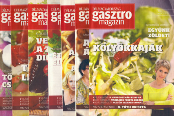 Lvay Gizella  (szerk.) - 7 db Dlmagyarorszg Gasztro magazin