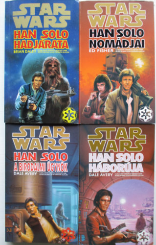 Brian Daley - 4 db Star Wars (Han Solo hadj�rata, Han Solo a birodalmi �gyn�k, Han Solo h�bor�ja, Han Solo nom�djai)