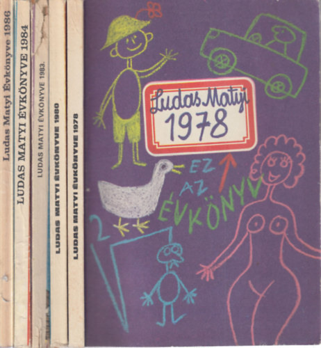 �rkus J�zsef  (f�szerk.) - 5 db. Ludas Matyi �vk�nyve (1978, 1980, 1983, 1984, 1986)