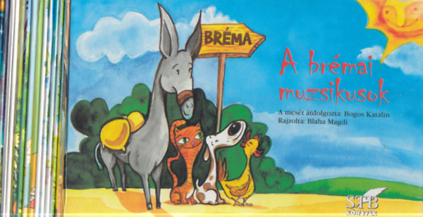 6 db. leporelló: A brémai muzsikusok + Iciri-piciri + Mikulás az erdőn + Takarítás elefántéknál + A három nyúl + A rút kiskacsa + Este van, este van