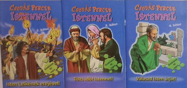 Csodás percek Istennel 2.-3.-4. kötet: Isten lelkének erejével! + Tölts időt Istennel! - Válaszd Isten útját! (3db)