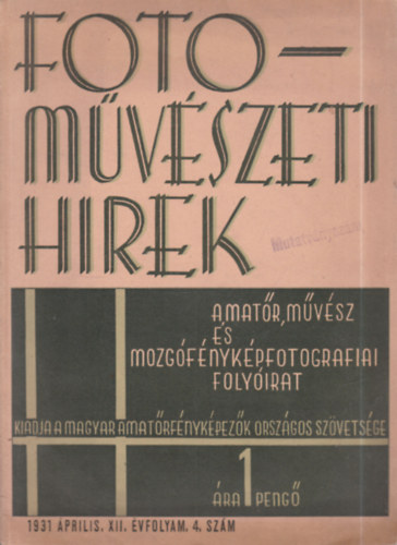 Fotomvszeti hrek 1931/4.