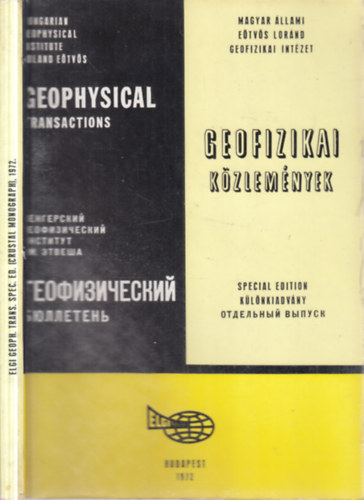 Geofizikai k�zlem�nyek - K�l�nkiadv�ny
