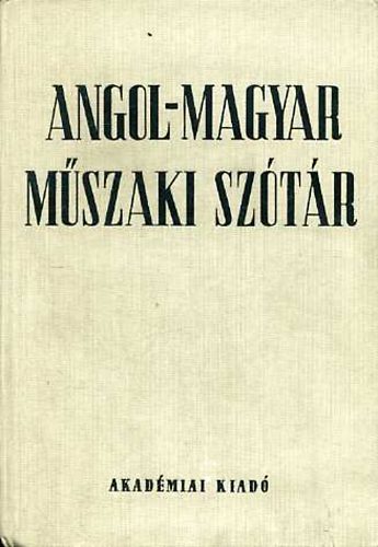 Nagy Ern; Klr Jnos - Angol-magyar mszaki sztr