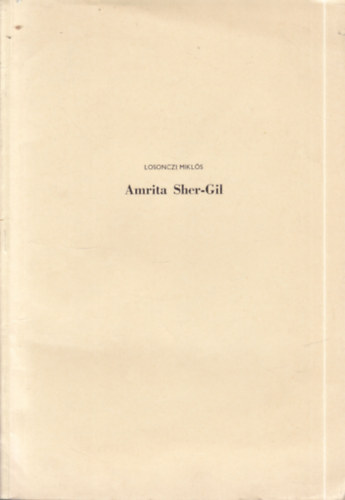 Losonczi Mikls - Amrita Sher-Gil (dediklt)