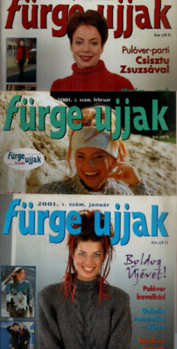 Fürge ujjak 2001/1-12. szám. teljes évfolyam. - (10 db, a 4. szám hiányzik.) - a 11-12. szám egy kötetben van.