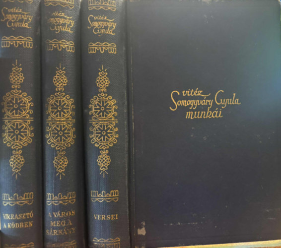 Somogyv�ry Gyula vit�z - 3 db vit�z Somogyv�ry Gyula munk�i sorozatb�l: Virraszt� a k�dben, A v�ros meg a s�rk�ny, vizt�z Somogyv�ri Gyula versei