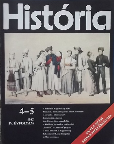 Glatz Ferenc   (szerk.) - Histria 1982/4-5