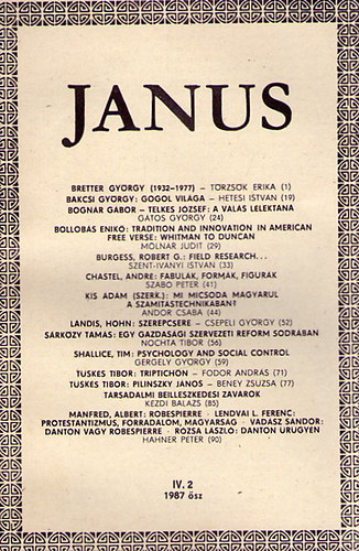Janus IV.2 1987 sz