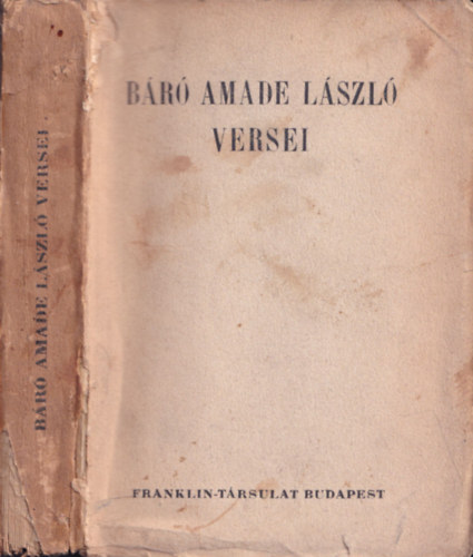 Négyesy László (szerk.) - Várkonyi báró Amade László versei
