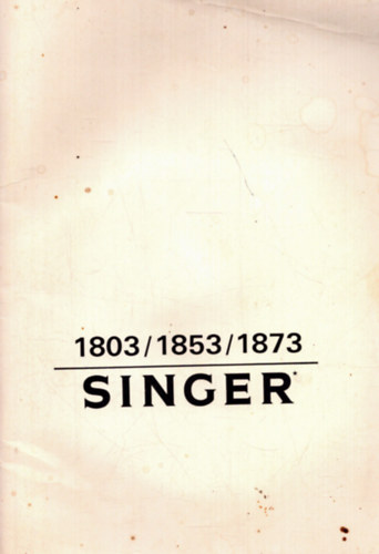 Nincs felt�ntetve - Singer 1803/1853/1873