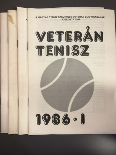 Eszterg�ly Gyula Az MTSZ Veter�n Bizotts�ga - Veter�n tenisz 1986 I-IV.