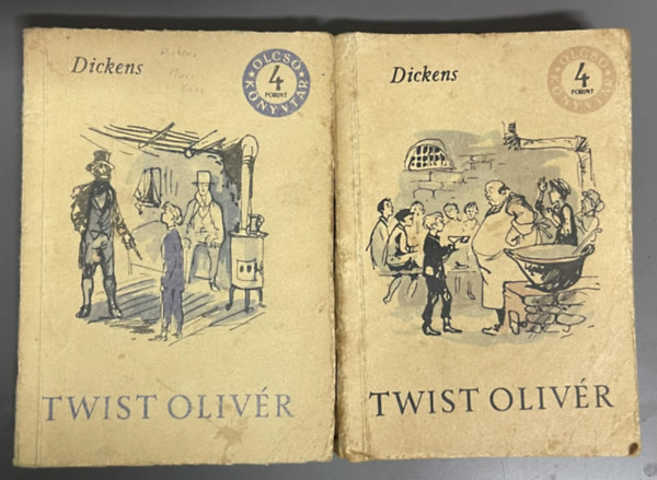 Dickens - Twist Olivér (Oliver Twist) I-II. (Olcsó Könyvtár)