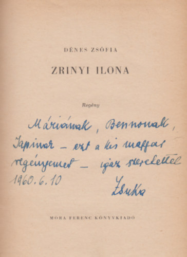 Dnes Zsfia - Zrnyi Ilona