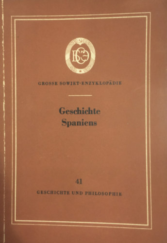 Edith R. Sommer - Geschichte Spaniens