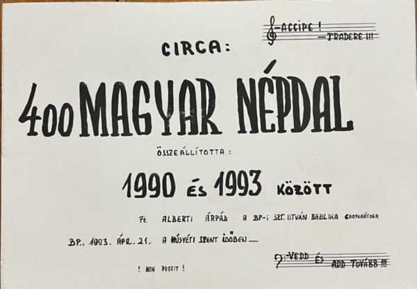 Alberti �rp�d - 400 magyar n�pdal