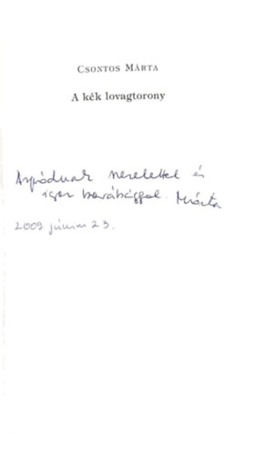 Csontos M�rta - A k�k lovagtorony