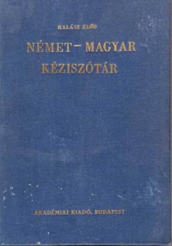 Hal�sz El�d - N�met-magyar k�zisz�t�r