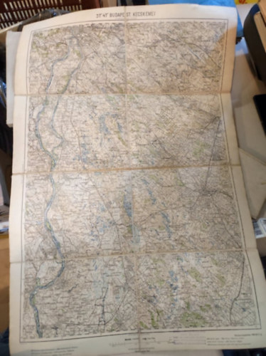 Budapest, Kecskemét térkép 1918.