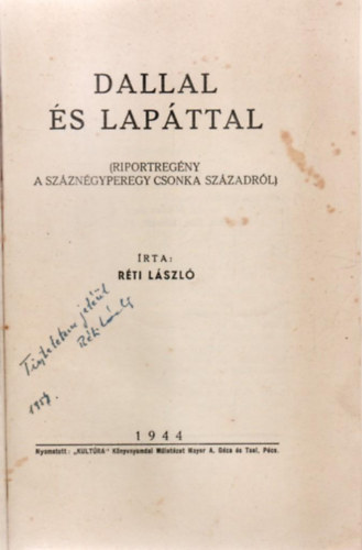 Rti Lszl - Dallal s lapttal 104/I.