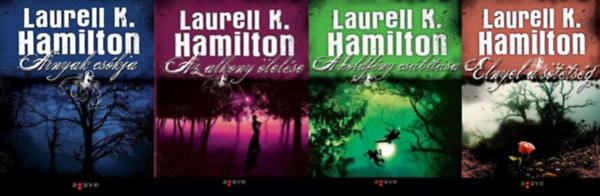 Laurell K. Hamilton - 4 db a Merry Gentrysorozatbl : rnyak cskja + Az alkony lelse + A holdfny csbtsa + Az jfl simogatsa + Elnyel a sttsg