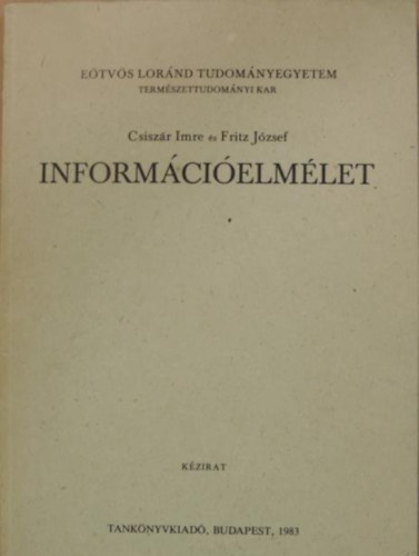 Fritz Jzsef Csiszr Imre - Informcielmlet