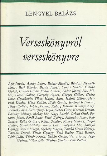 Lengyel Bal�zs - Versesk�nyvr�l versesk�nyvre