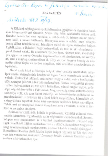 �goston Istv�n - R�k�czi n�phagyom�nyok �nodon- dedik�lt