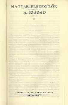 Magyar elbeszélők 19. század I.