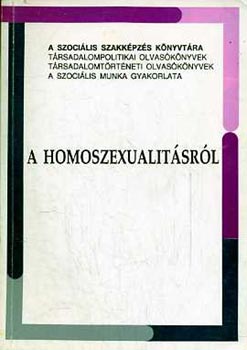 T�th L�szl� (szerk.) - A homoszexualit�sr�l