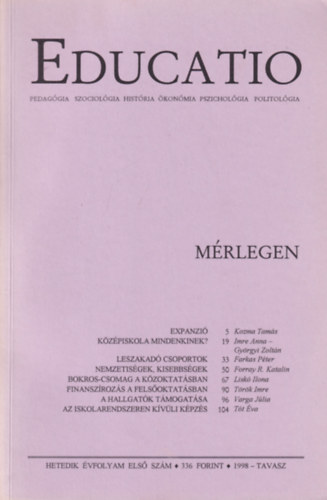Kozma Tams - Educatio 1998. Tavasz