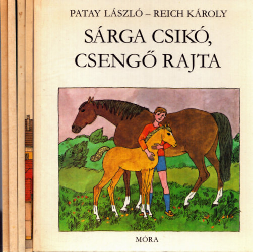 Reich Kroly, Megay Lszl, Rkassy Csaba, Tasndi Kubacska Andrs, Gaal Domokos, Julius Schwartz, Gal va Patay Lszl - 5 db meseknyv: Srga csik, cseng rajta - Hrom torony, egy vros - Ali csacsi s a tbbiek - Varzsfvek - J mulatsg tudni, mirt