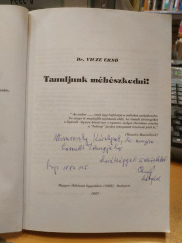 Dr. Vicze Ern - Tanuljunk mhszkedni!
