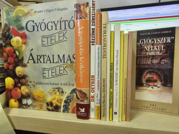 Bernard A. Dr. Baker, Christopher Vasey, Maggie Tisserand, Sztojnev, A.-Ikonomov, O., Harvey & Marilyn Diamond, Eva-Maria dr. Kraske, Dr. Oetker, Reader's Digest Kiad� Kft. Magyar L�szl� Andr�s - 12db-os eg�szs�g csomag, K�NYVMENT� AJ�NLAT: Gy�gyszer n�lk�l a n�tha ellen+ A migr�nek �s fejf�j�sok gy�gy�that�k+ Csodatev� csontkov�csok+ Dr. Term�szet+ Korszer� sav-b�zis �trend+ Aromater�pia n�knek+ Bioritmusok+ Testkontr