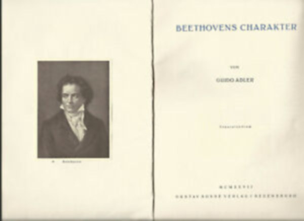 Guido Adler - Beethovens Charakter