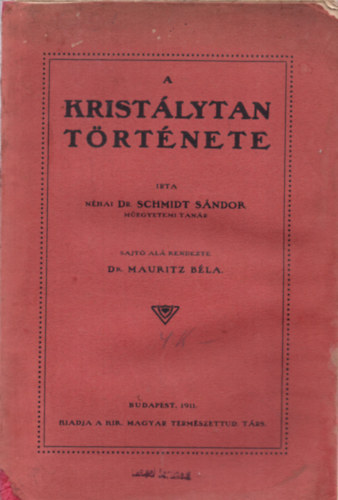 Dr. Schmidt Sndor - A kristlytan trtnete