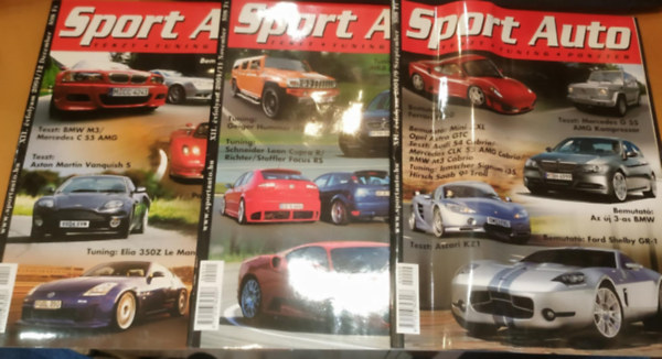 Fbin Lszl - 3 db Sport Auto Teszt Tuning Poszter (Szrvnyszmok, sorszmok a termklapon)