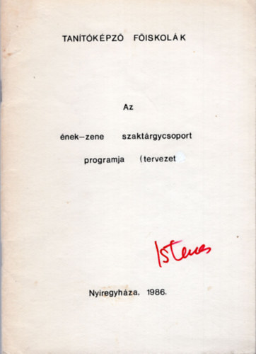 Tarcai Zoltn  (szerk.) - Az nek-zene szaktrgycsoport programja