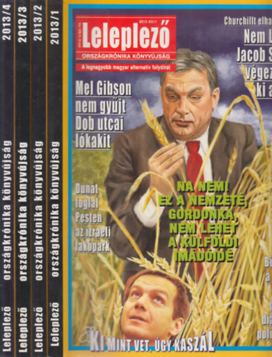 Leleplez� 2013/1-4. (teljes �vfolyam, 4 db. lapsz�m)- Orsz�gkr�nika k�nyv�js�g