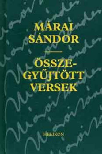 M�rai S�ndor - �sszegy�jt�tt versek