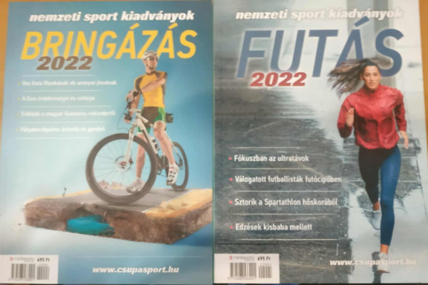 Kun Zoltn  (Szerk.) - 2 db sport magazin: Futs 2022 + Bringzs 2022
