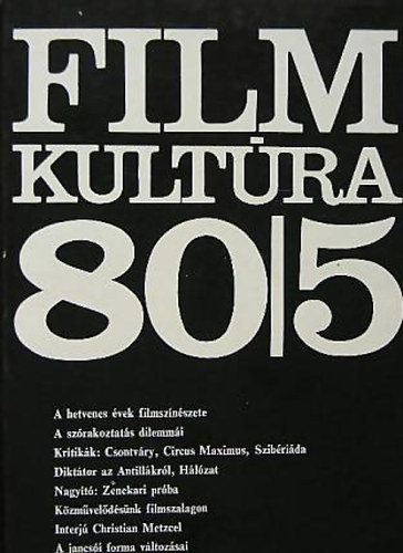 Filmkult�ra 1980 (teljes �vfolyam,1--6sz�m)