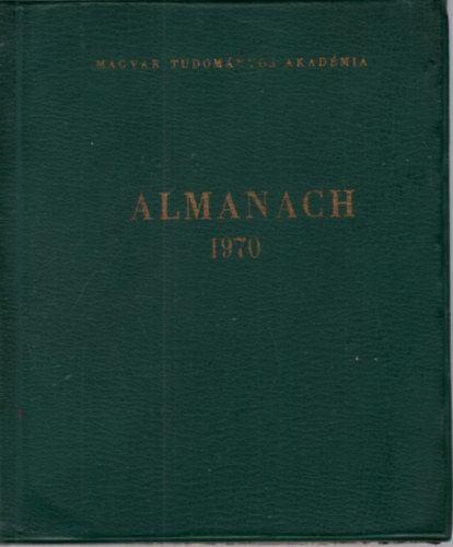 Magyar Tudom�nyos Akad�mia Almanach 1970 sz�mozott 957/1000 sz.