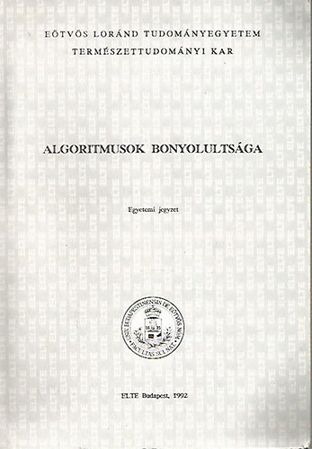 Lov�sz L�szl� - Algoritmusok bonyolults�ga