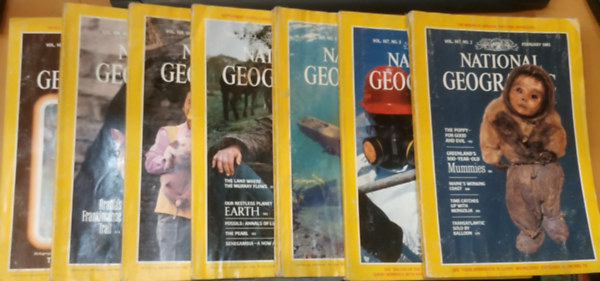 National Geographic Society - 7 db National Geographic 1985 (Lapsz�mok a term�klapon)