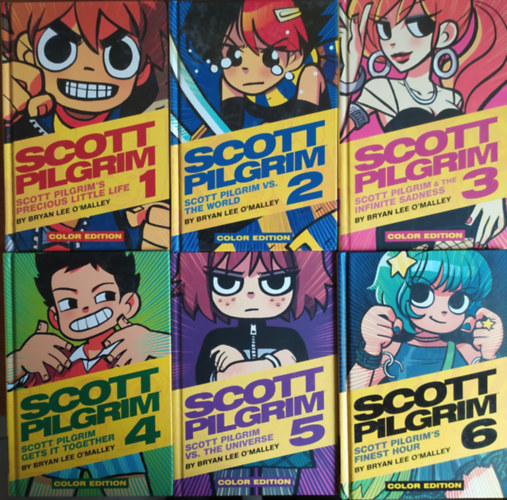 Bryan Lee O'Malley - Scott Pilgrim 1-6. (angol)
